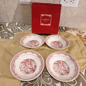 Johnson Brothers Twas The Night Before Christmas 4 Pc.Fruit Saucer